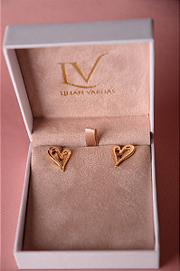 Brinco coração liso