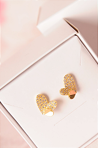 Brinco duplo coração