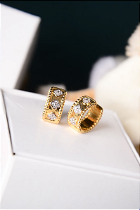 Brinco argola click Van Cleef