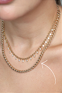 Colar elos peruano, disponível na cor dourada