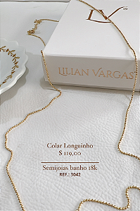 Colar esferas longuinho