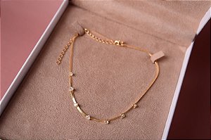 Colar choker corações