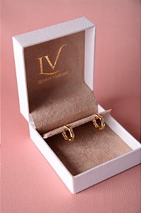 Brinco argola banhado a ouro 18k
