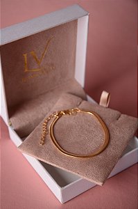 Pulseira snake banhada a ouro 18k