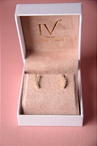 Brinco mini earcuff com pontos de luz