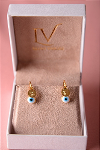 Brinco de argola olho grego