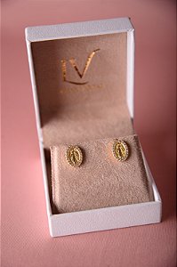 Brinco medalha N. S. das Graças