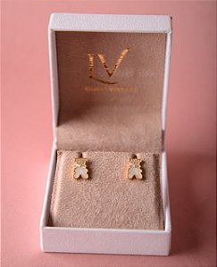 Brinco Ursinho de tarraxa