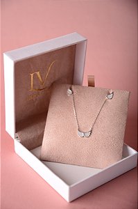 Conjunto asas prata 925