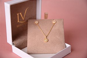 Conjunto colar e brinco