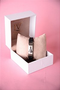 Pulseira em couro legitimo Nossa Senhora