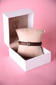 Pulseira de couro masculina