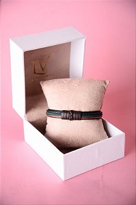 Pulseira couro legitimo