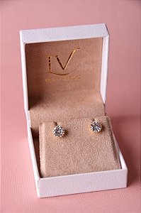 Brinco ponto de luz zircônia