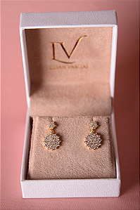 Brinco star com pingente