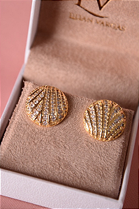 Brinco botom cravejado