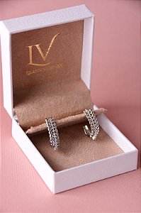 Brinco argola tripla