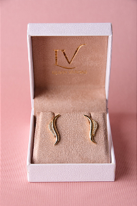 Brinco geometrico cravejado