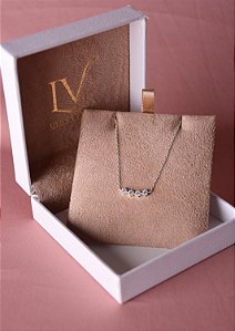 Colar pontos prata 925