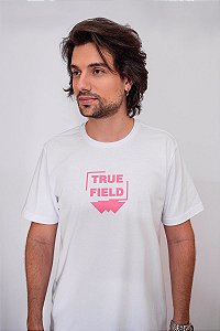 CAMISETA TRUEFIELD ROSA EM RELEVO