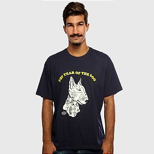 Camiseta Masculina Azul Manga Curta The Dog Hardivision