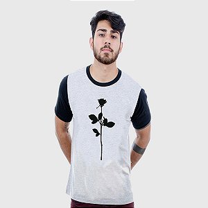 Camiseta Masculina Cinza Manga Curta Silence Hardivision