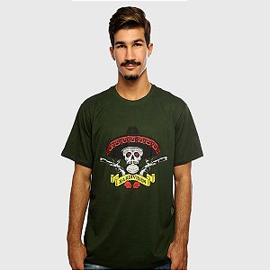Camiseta Masculina Verde Manga Curta Hombre Hardivision