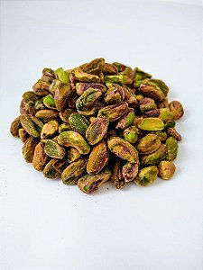 Pistache inteiro, sem casca, cru, com 500g (embalado á vácuo)