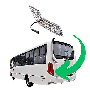 Lanterna Traseira Onibus Mascarello Granvia midi 2014 Gran micro S3 Granmetro Cr Led 24v Ld Le 207150 207151