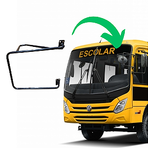 Suporte Aux. Retrovisor Onibus Marcopolo New senior midi escolar 2018 Gran midi  caminho da escola