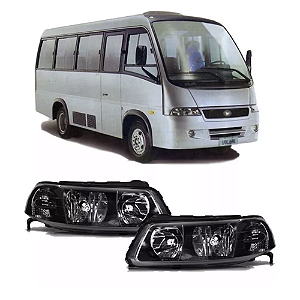 Par Farol Volare A6 A8 W8 2003 Micro Onibus Mascara Negra