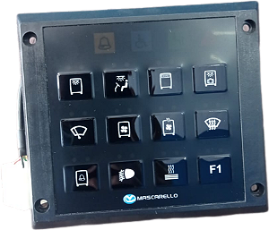 TECLADO PAINEL MULTIPLEX MASCARELLO 12 TECLAS 45.037.002
