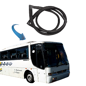 Borracha Vidro Fixo Apos Porta LD Busscar Elbuss 340 360