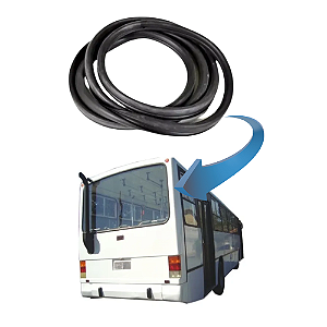 Borracha Vidro vigia traseiro busscar Nielson urbanuss e interbuss