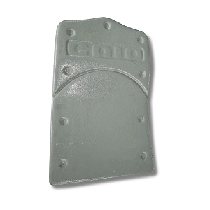 Capa Traseira Pvc Encosto Banco Onibus Caio Apache 9 Furos Cinza