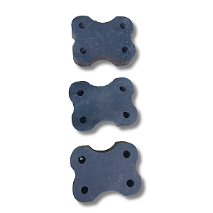 Kit 3 Coxim Silencioso Escapamento Mb O362 O364 O373rsd O355 O365