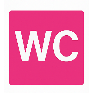 Adesivo Externo WC Ônibus Urbano Rodoviario Escolar Lilas