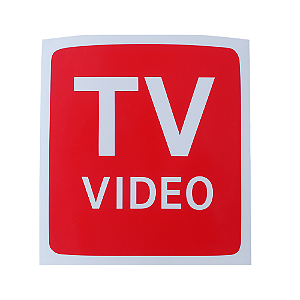 Adesivo Externo TV Video Ônibus Urbano Rodoviario Escolar Vermelho