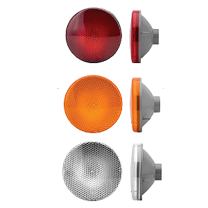 Lanterna traseira redonda 15CM Busscar urbanuss 99 UAI Caio CMA