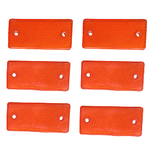 Kit 6 Refletor Lanterna Lateral Ônibus Cma Ciferal Dino Comil Amarela