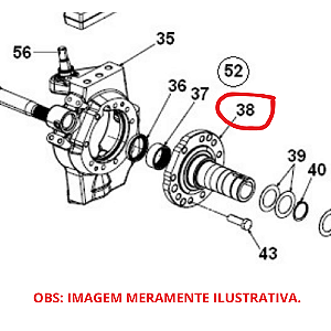 Ponta de Eixo direita Volare V8L 4x4