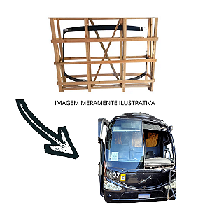 Parabrisa bi-partido ônibus Irizar I6 3.7 PB Verde 186,5X124,5CM
