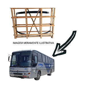 Parabrisa bipartido marcopolo andare antigo 146,5X138,5CM