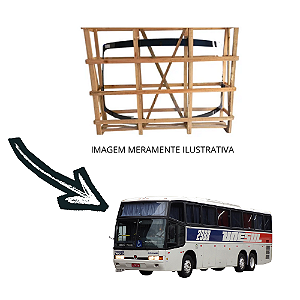 Parabrisa Superior ônibus marcopolo Gv G5 1150 Incolor 71X261CM