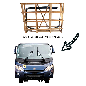 Parabrisa inteiriço marcopolo New Senior 2019 Incolor 123X207CM