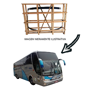 Parabrisa superior Marcopolo g6 GVl 1350 Incolor 254,5X87CM