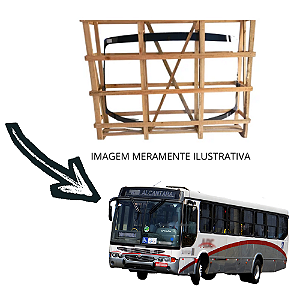 Parabrisa Bipartido Onibus marcopolo Viale Incolor 147X136CM