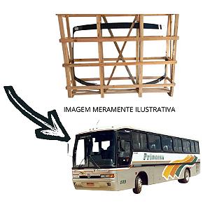 Parabrisa bipartido marcopolo G5 1000 / 1150 - ALTO 1997 INCOLOR 159X136CM