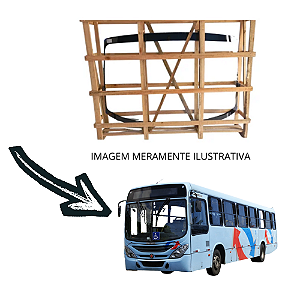 Parabrisa bipartido marcopolo Torino G5 GV / Vialle 2007 Incolor 125,5X118CM