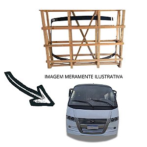 Parabrisa inteiriço Volare W9 Sem itinerario Incolor 128X217Cm